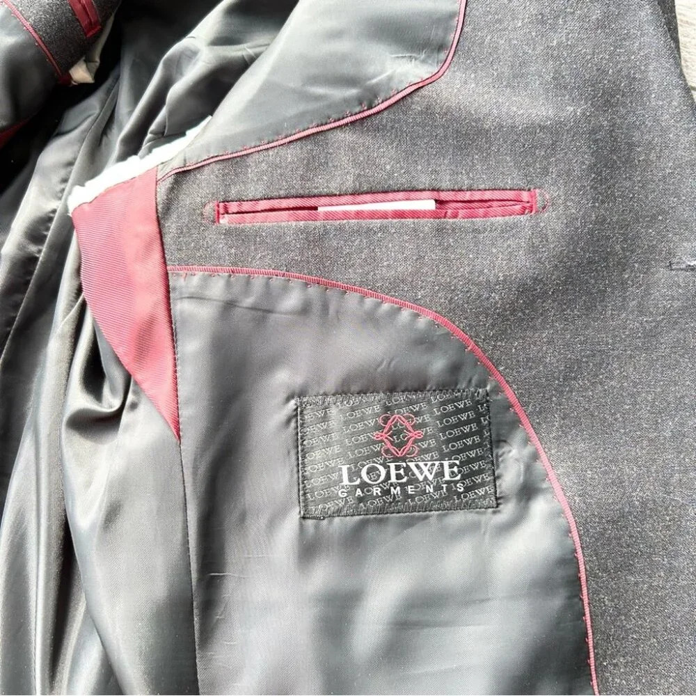 Loewe Dark Grey Wool Blend Sport Coat Blazer - Picture 8 of 16
